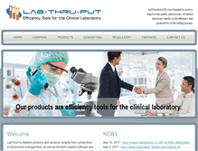 Tablet Screenshot of labthruput.com